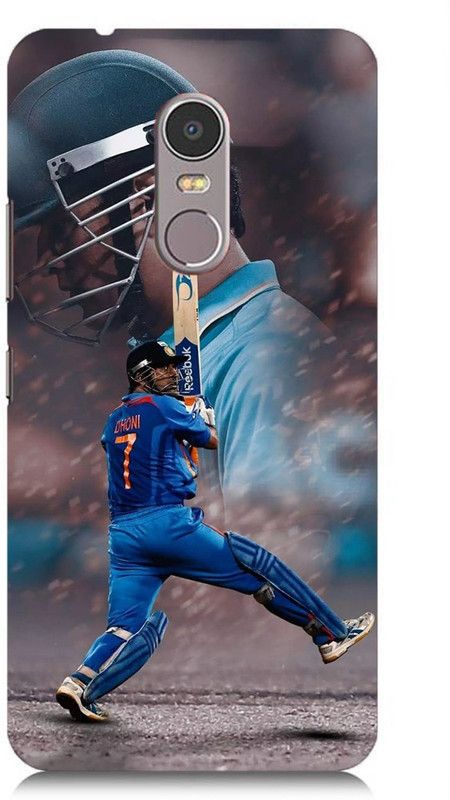 NDCOM Back Cover for Lenovo K6 Note M S Dhoni Printed  (Multicolor, Hard Case, Pack of: 1)