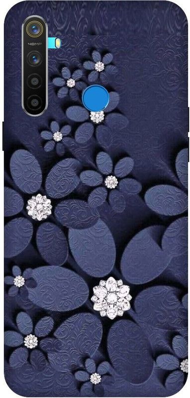 KARJUN Back Cover for Realme 5, flower Multicolour Printed  (Multicolor, Shock Proof, Pack of: 1)