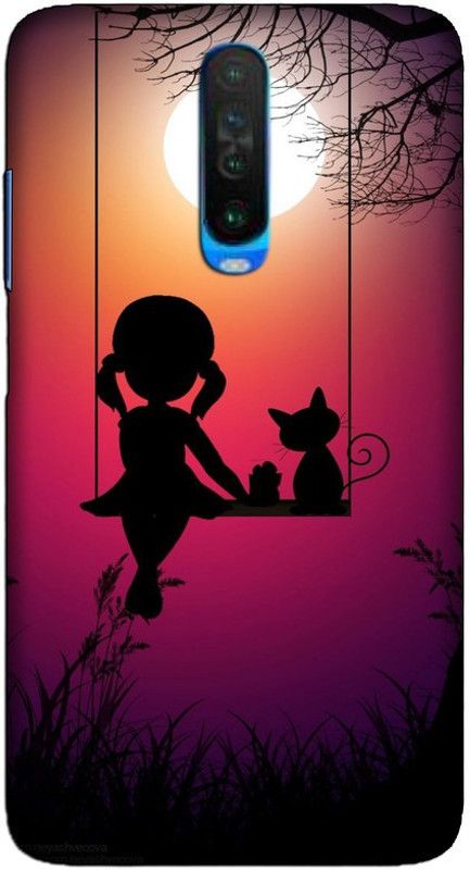 CROKIAN Back Cover for POCO X2 Cute Girl Back Cover  (Multicolor, Hard Case, Pack of: 1)