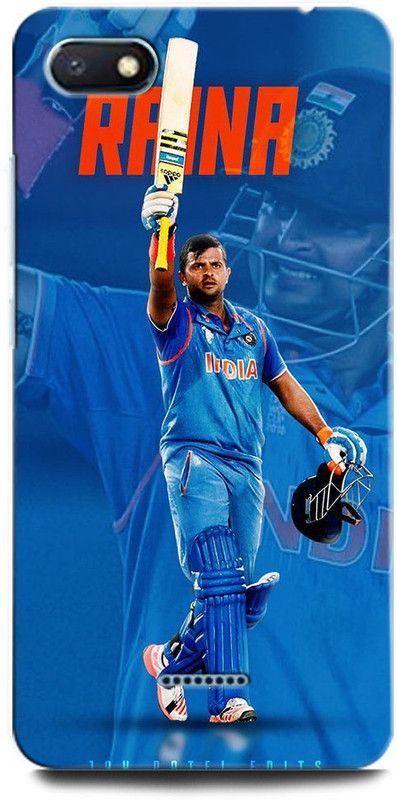 INTELLIZE Back Cover for Redmi 6A M1805C3DI SURESH RAINA, INDIAN CRICKETER, SPORT  (Multicolor, Hard Case, Pack of: 1)
