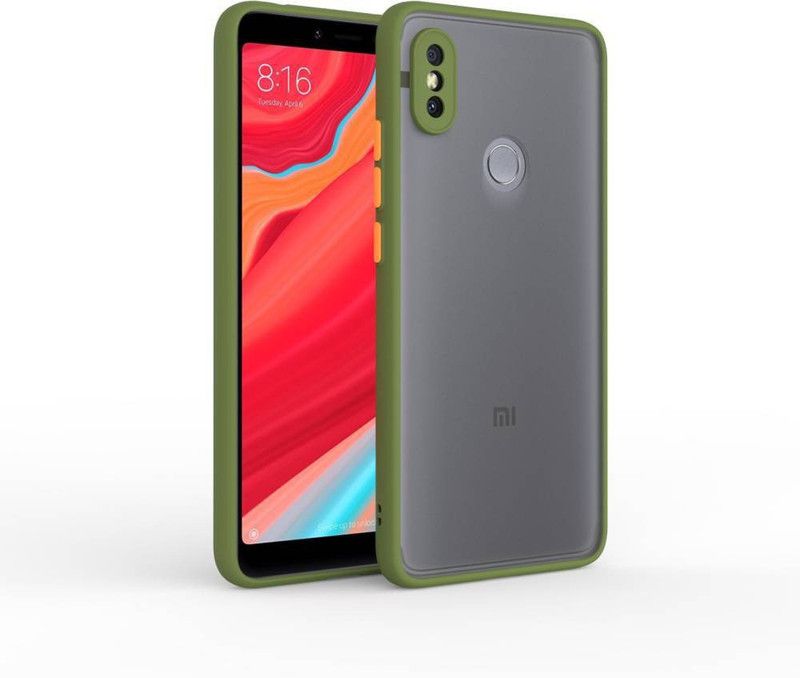 AOnes Back Cover for Mi Redmi Y2  (Green, Cases with Holder, Pack of: 1)