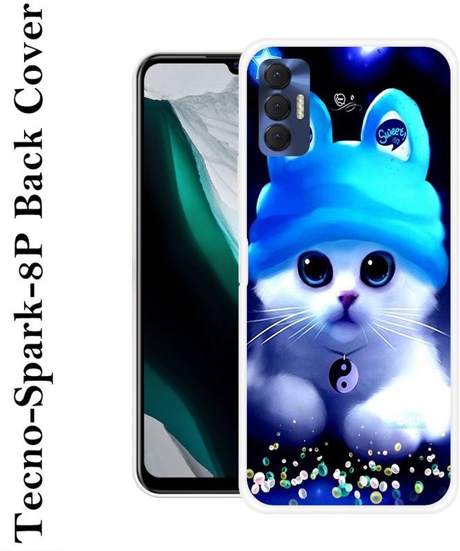 SHIVKUDI Back Cover for Tecno Spark 8P  (Multicolor, Grip Case, Silicon)