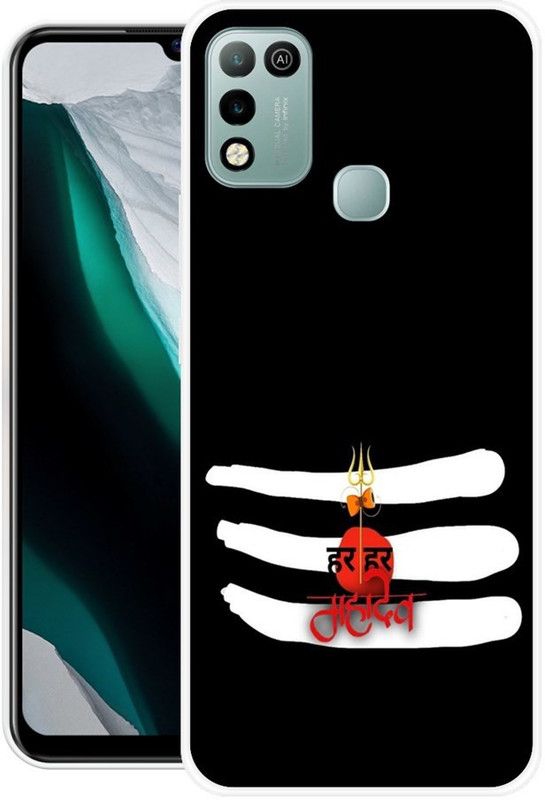 MUSKAY Back Cover for Infinix Smart 5  (Black, White, Grip Case, Silicon, Pack of: 1)