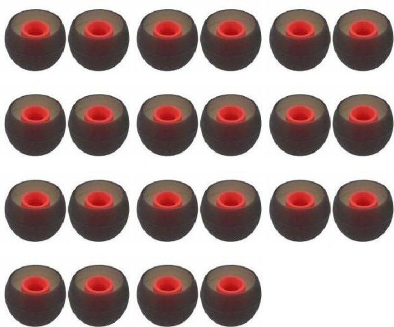 THE DARK NIGHT BBS PRO (Pack of 22, Gray, Red) Premium Quality Silicon... In The Ear Headphone Cushion  (Pack of 1, Grey, Red)