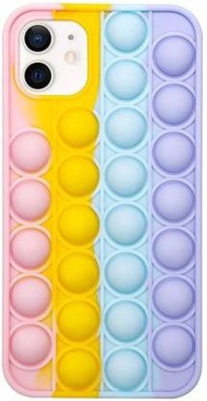 Deemoksh Back Cover for Apple iPhone 12 Push Pop Bubble Fidget Toy Mobile Cover  (Multicolor, Flexible)