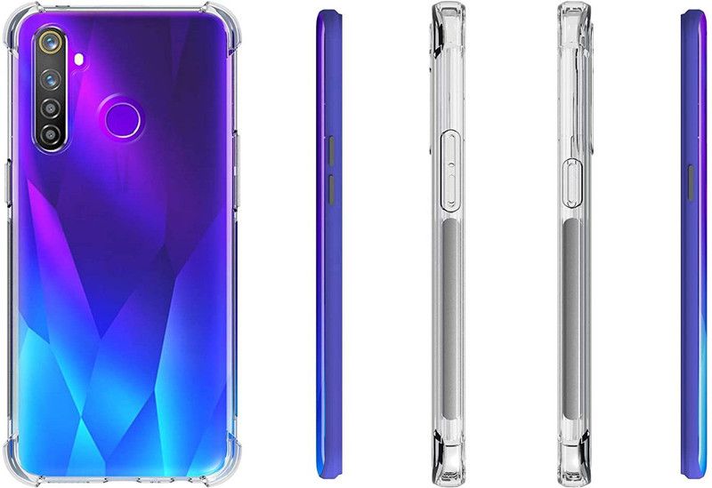 Amzio Back Cover for Oppo Realme 5  (Transparent, Silicon)