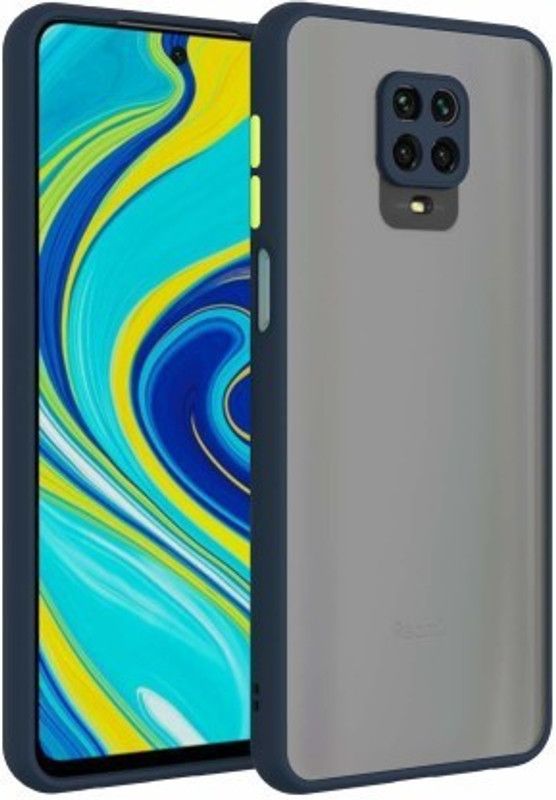 Cermarise Back Cover for Mi Redmi Note 9 Pro Max  (Blue, Camera Bump Protector, Pack of: 1)
