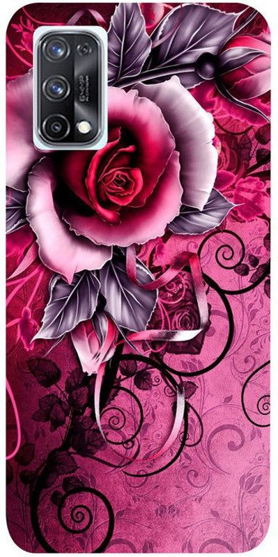 Golden mask Back Cover for Realme X7 (5G)  (Pink, Silicon)