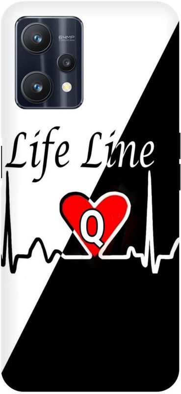 THE NARAYANA COLLECTIONS Back Cover for REALME 9 PRO- RMX3471-Q,ALPHABET,LIFE,LINE,NAME,LOVE  (Multicolor, Hard Case, Pack of: 1)