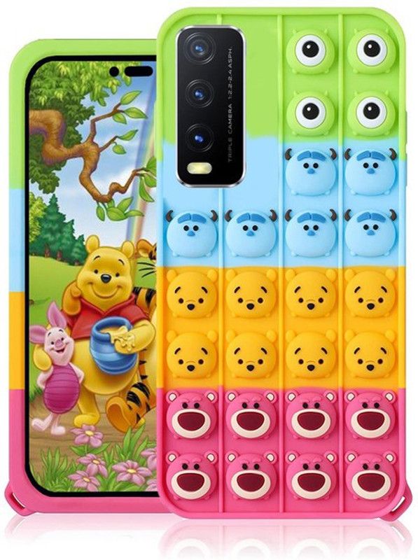 Godric Back Cover for Vivo Y20, Vivo Y20i, Vivo Y12s, Vivo Y20A, Vivo Y20G, Vivo Y12G  (Multicolor, Grip Case, Pack of: 1)