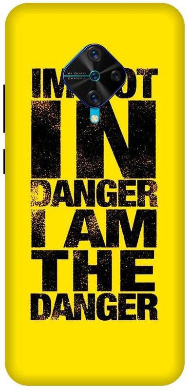 artocus Back Cover for Vivo S1 Pro, Vivo S1 Pro Attitude quotes I am not in danger I am the danger Printed Back Cover  (Multicolor, Hard Case, Pack of: 1)
