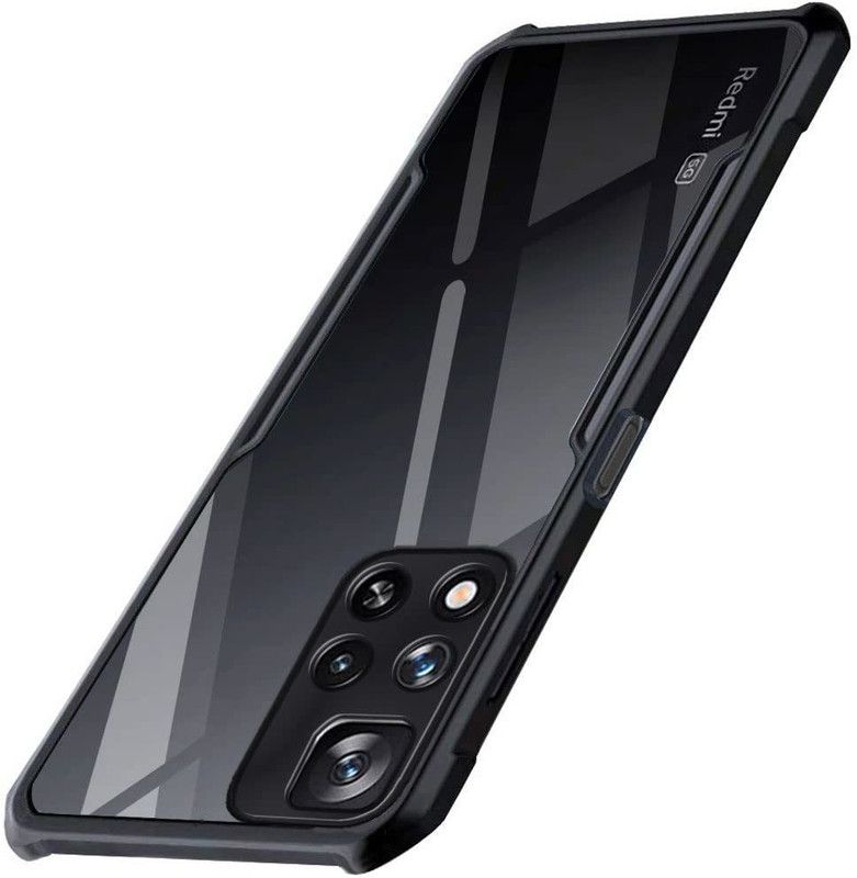 DSCASE Back Cover for Xiaomi 11i, Mi 11i, Redmi 11i, Xiaomi 11i Hypercharge 5G, (ip)  (Black, Pack of: 1)