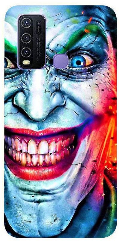 Skyhawk Back Cover for Vivo Y30 Multicolor Joker  (Multicolor, Waterproof, Silicon, Pack of: 1)