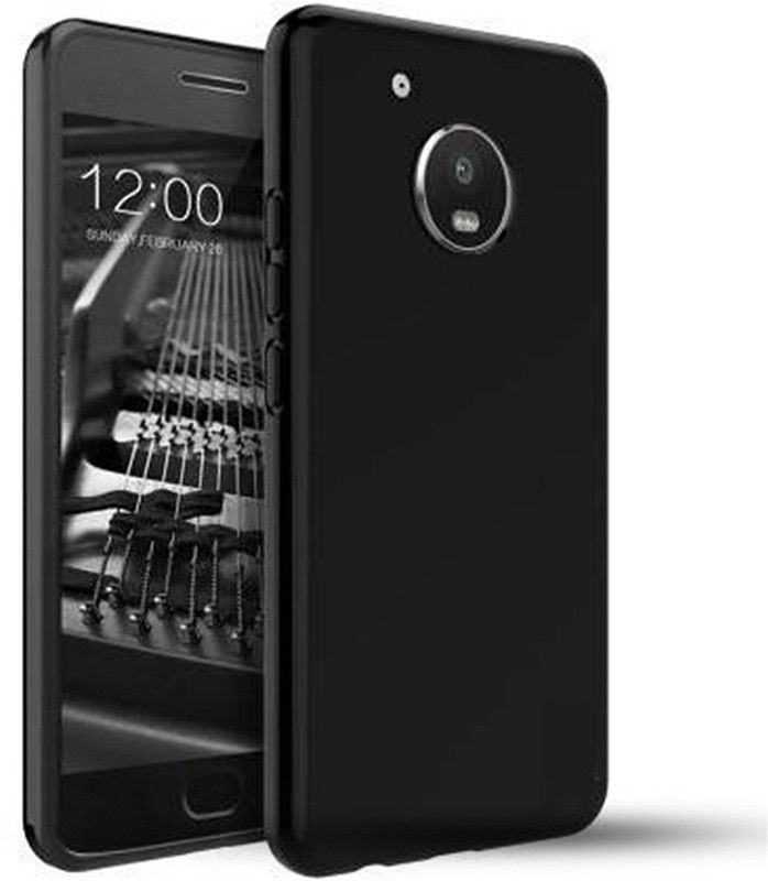 Mozo Back Cover for Motorola Moto G5 Plus  (Black, Grip Case, Pack of: 1)