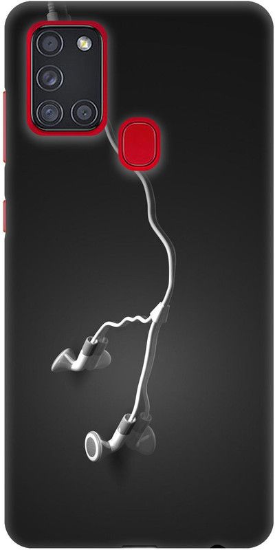 Casotec Back Cover for Samsung Galaxy A21s  (Black, 3D Case, Pack of: 1)