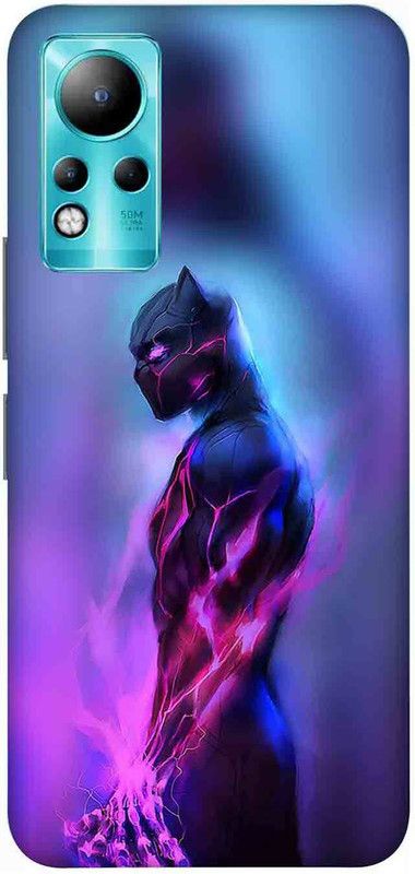 NDCOM Back Cover for Infinix Note 11 Panther Black Printed  (Multicolor, Hard Case, Pack of: 1)