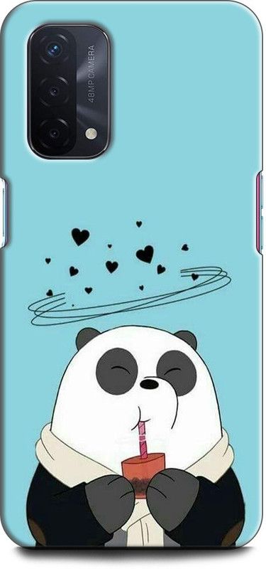 Afterglow Back Cover for Oppo A74 5G CUTE TEDDY, CARTOON, ANIME  (Multicolor, Shock Proof, Pack of: 1)