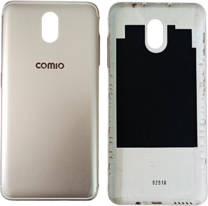 imbi Replacement Back Body For Comio C2 Lite With Side Button Back Panel  (Gold)