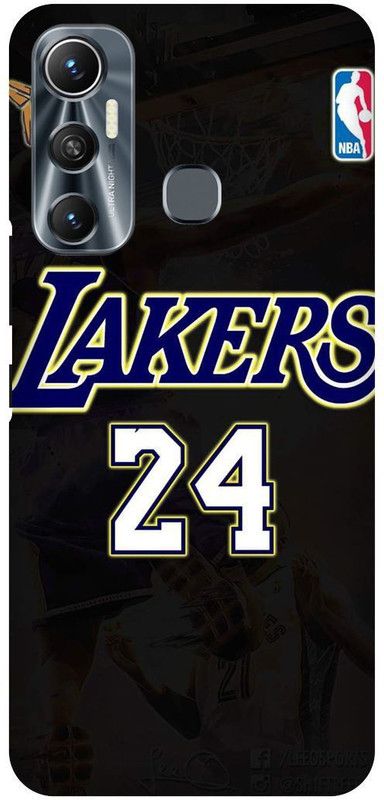 FIKORA Back Cover for Infinix Hot 11, X662, LAKERS, 24  (Black, Hard Case, Pack of: 1)
