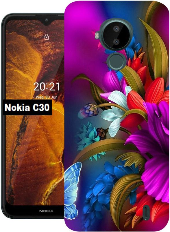 Ghumakkad Back Cover for Nokia C30  (Multicolor, Dual Protection, Silicon, Pack of: 1)