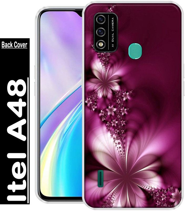 REALKING Back Cover for Itel A48  (Multicolor, Grip Case, Silicon, Pack of: 1)