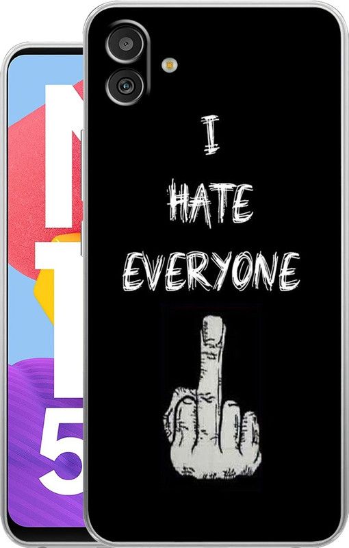 Selfless Back Cover for Samsung Galaxy M13 5G  (Black, White, Silicon, Pack of: 1)
