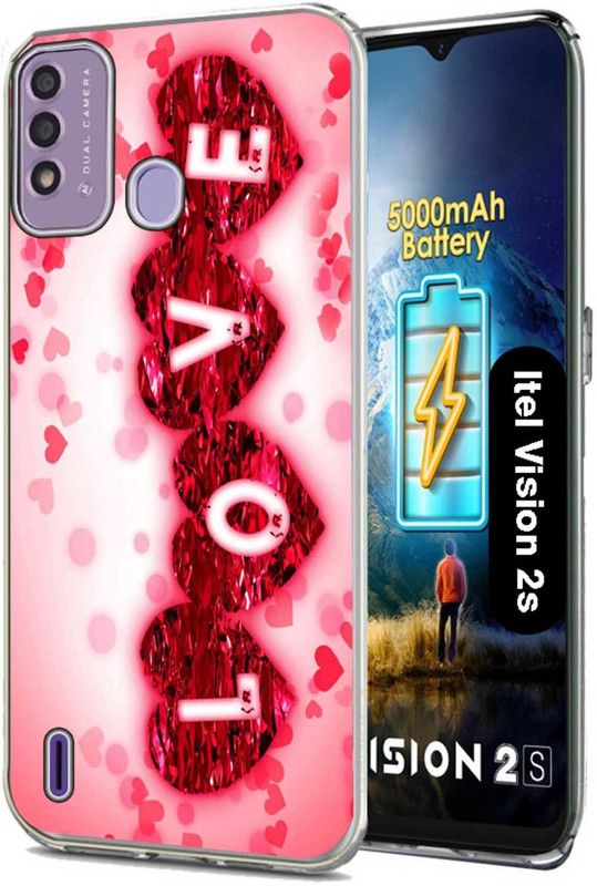 Case Club Back Cover for Itel Vision2S, Itel Vision 2s  (Pink, Grip Case, Silicon, Pack of: 1)