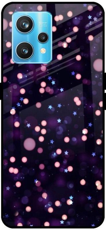 QRIOH Glass Back Cover for Realme 9 Pro Plus  (Multicolor, Grip Case, Silicon, Pack of: 1)