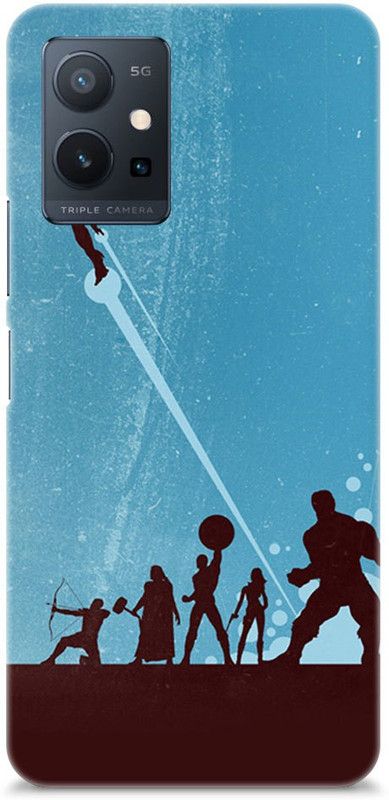 Chiraiyaa Back Cover for vivo T1 5G  (Blue, Black)