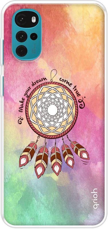 QRIOH Back Cover for Motorola G22  (Multicolor, Grip Case, Silicon, Pack of: 1)