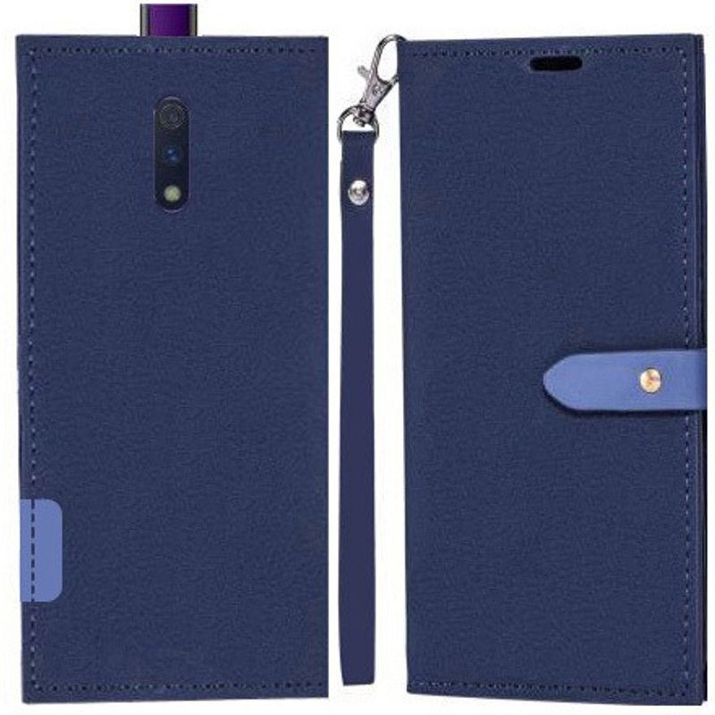 YAYAVAR Flip Cover for Realme X, OPPO K3  (Blue, Grip Case, Pack of: 1)