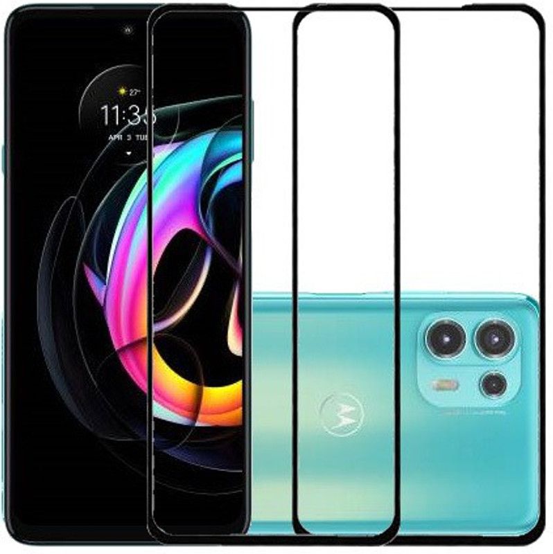 AARERED Edge To Edge Tempered Glass for Motorola edge 20, Moto edge 20  (Pack of 2)