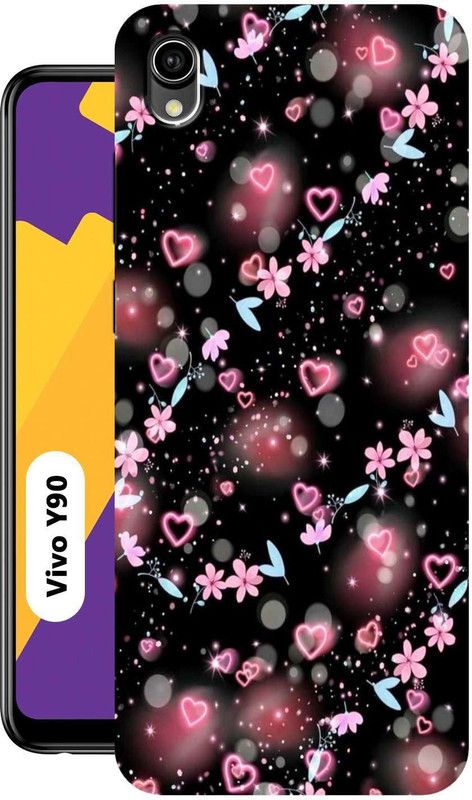 BUYMORE Back Cover for Vivo Y90  (Multicolor, Grip Case, Silicon, Pack of: 1)