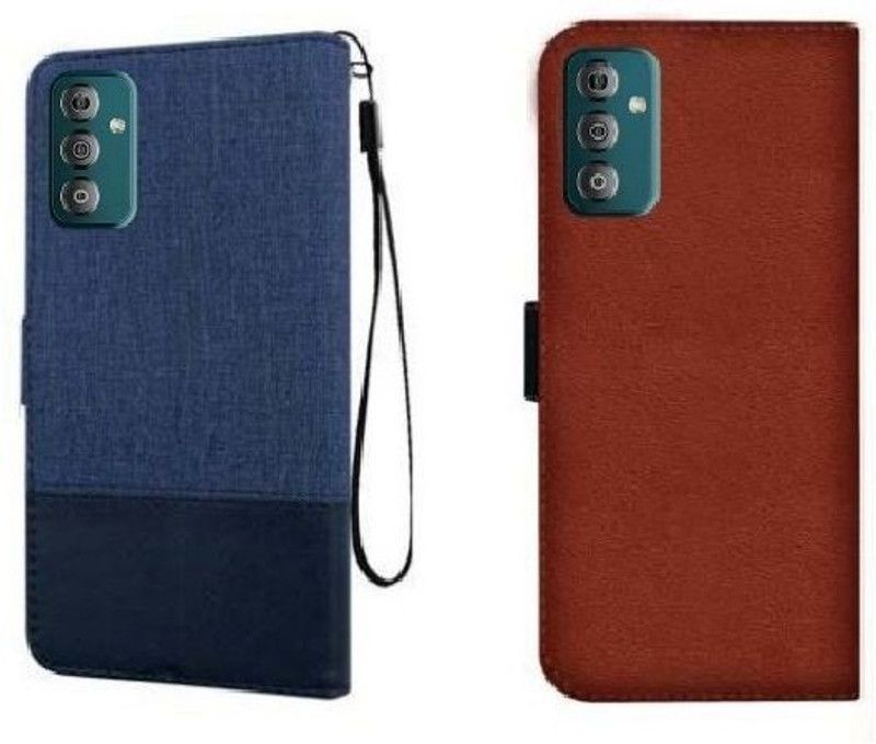 RidivishN Back Cover for MOTOROLA g42  (Blue, Brown, Shock Proof, Pack of: 1)
