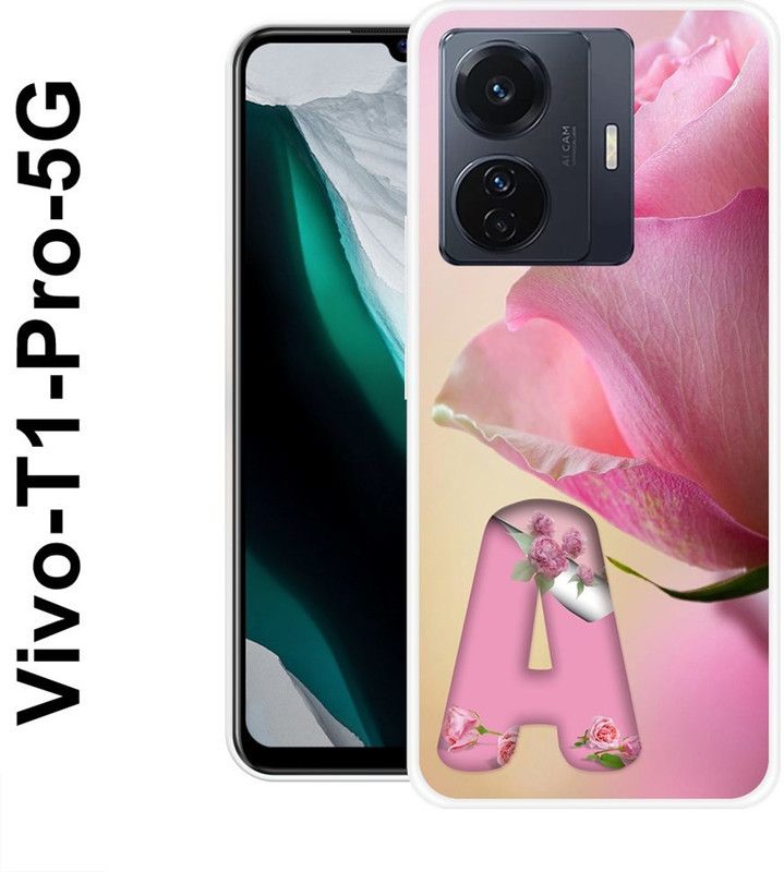 BAGRA Back Cover for Vivo T1 Pro 5G  (Beige, Pink, Silicon)