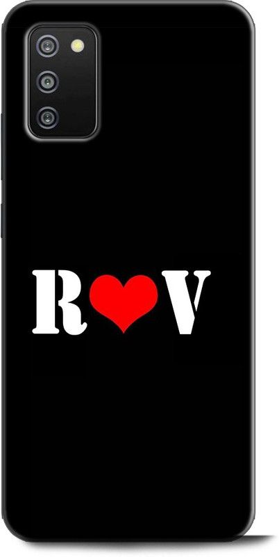 Afterglow Back Cover for SAMSUNG Galaxy M02s R V, R LOVES V, NAME, LETTER, ALPHABET, RV LOVE, HART  (Multicolor, Shock Proof, Pack of: 1)