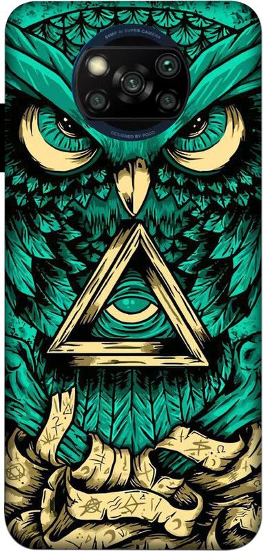 JAIBHAGWAN Back Cover for MI Poco X3 Pro, MI Poco X71  (Green, Hard Case)