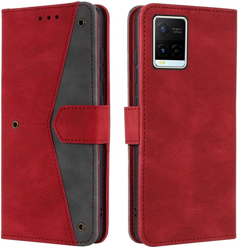 Autofocus Flip Cover for Vivo Y21A  (Multicolor, Magnetic Case)