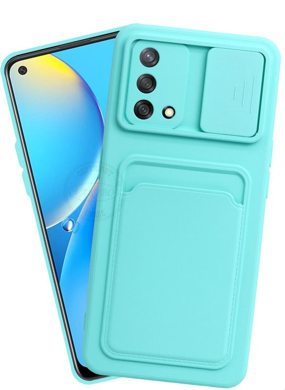 VAKIBO Back Cover for Oppo A74, Oppo F19  (Blue, Grip Case, Pack of: 1)