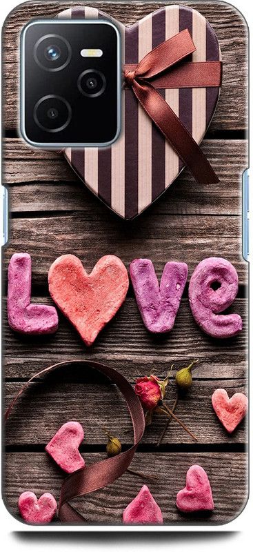 KEYCENT Back Cover for Realme Narzo 50A Prime, RMX3516 HEART, WOODEN HEART, LOVE, WOOD, ABSTRACT ART  (Multicolor, Shock Proof, Pack of: 1)