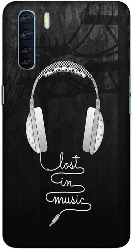 CROKIAN Back Cover for Oppo F15 music hedphone Back Cover  (Multicolor, Hard Case, Pack of: 1)
