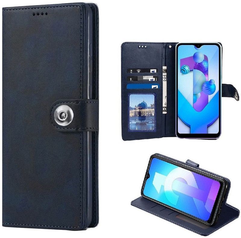 Fastship Flip Cover for OPPO A17  (Blue, Magnetic Case, Pack of: 1)