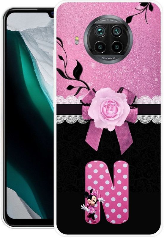 DESILOVE Back Cover for Mi 10i  (Black, Pink, Grip Case, Silicon, Pack of: 1)