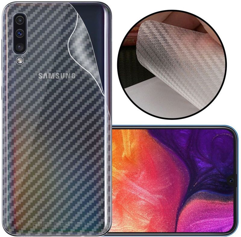 CASE CREATION Samsung Galaxy A30s (2019) Mobile Skin  (3D Carbon Fibre Transparent Back Skin Matte Finish)