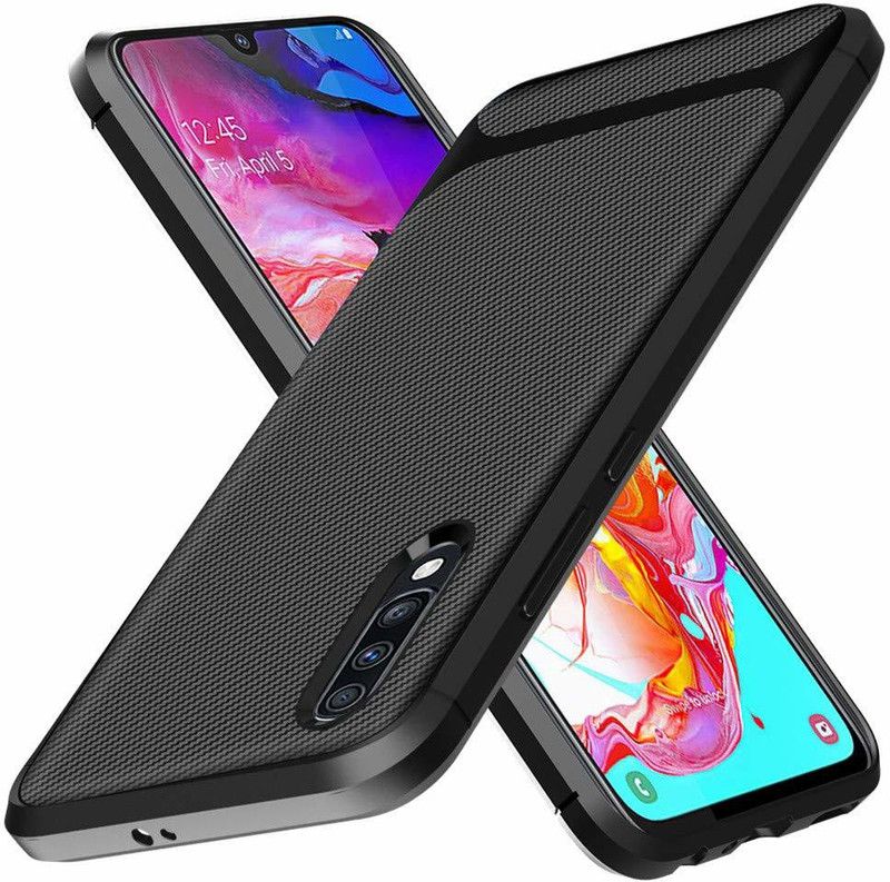 Snatchy Back Cover for Samsung Galaxy A70  (Black, Silicon, Pack of: 1)