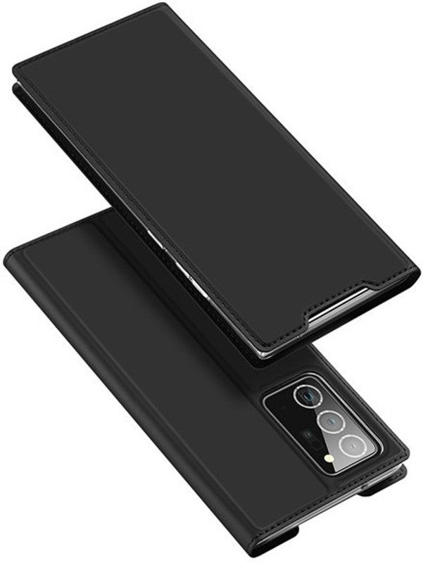 Elica Flip Cover for Samsung Galaxy Note20 5G  (Black, Grip Case, Pack of: 1)