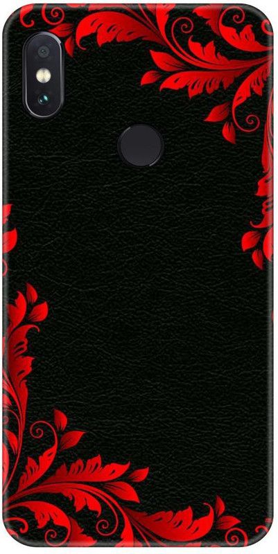 Smutty Back Cover for Mi A2, M1804D2SG, M1804D2SI - Red Floral Print  (Multicolor, Hard Case, Pack of: 1)