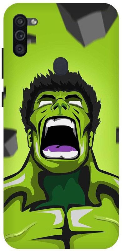 URCHIN Back Cover for Samsung M11 Hulk, Angry Hulk, Marvel, Avengers, Superhero, Comic  (Multicolor, Shock Proof)