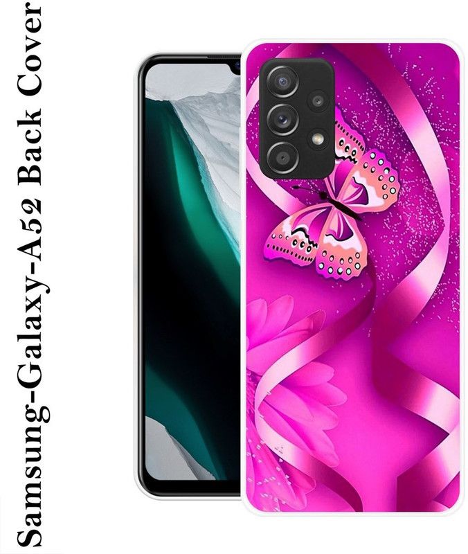 SHIVKUDI Back Cover for Samsung Galaxy A52 5G, Samsung Galaxy A52, Samsung Galaxy A52s 5G  (Pink, Grip Case, Silicon)