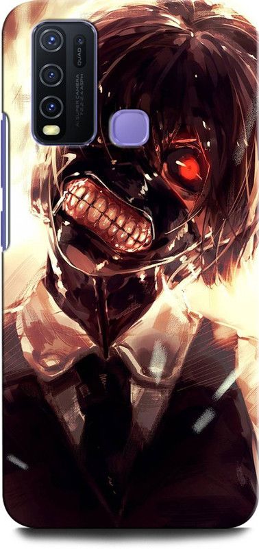 GRAFIQE Back Cover for Vivo Y30 KANEKI, TOKYO GHOUL, ANIME  (Multicolor, Shock Proof, Pack of: 1)